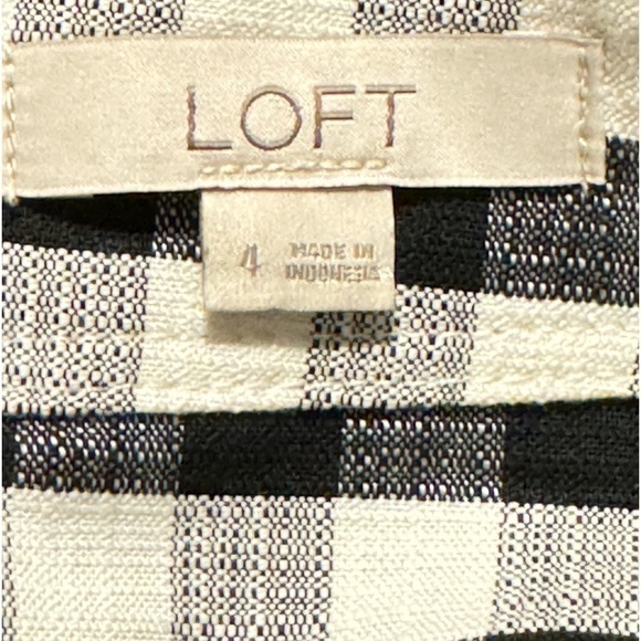 Loft Gingham Print Mini Skirt size 4 - Picture 7 of 8